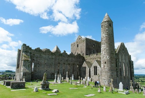 Medieval castle and church ruins of St. Patricks Cathedral