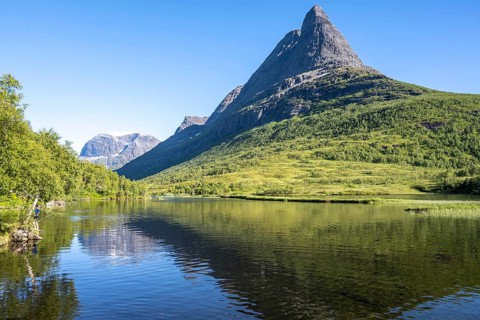 Lake Litlvatnet in Innerdalen High Valley