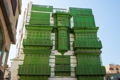 Traditional houses in the old town of Jeddah