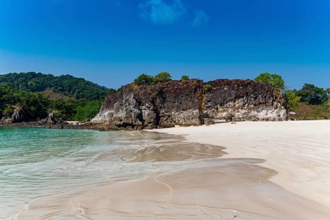 UNtouched white sand beach on Smart island