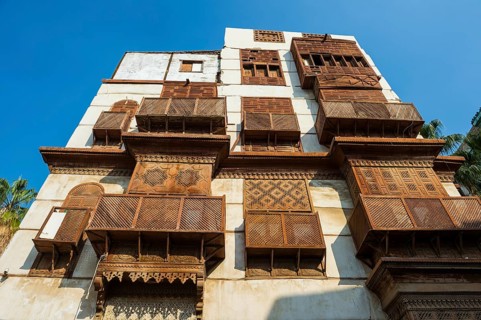 Traditional houses in the old town of Jeddah