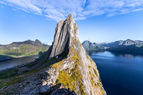 Steep mountain Segla
