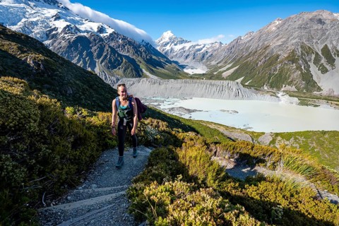 Hiker on a trail