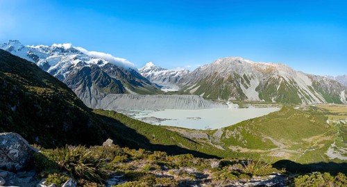 View of Hooker Valley with Mueller Lake