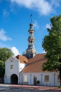 Gate house of moated castle Norderburg