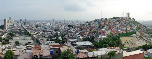 View from Mirador Faro Las Penas to the city