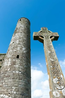 Medieval castle and church ruins of St. Patricks Cathedral