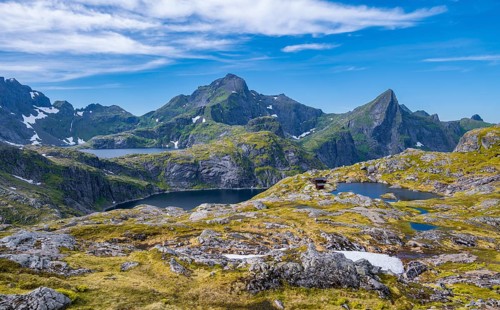 Lake Tennesvatnet and Krokvatnet