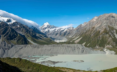 View of Hooker Valley with Mueller Lake
