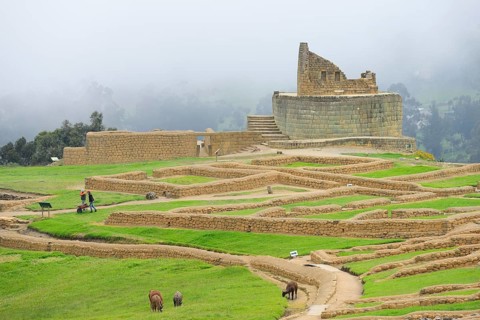 Ruins of the largest Inca site in the country at Nebel