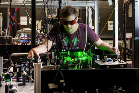 Laser laboratory of experimental physics at Heinrich Heine University Duesseldorf