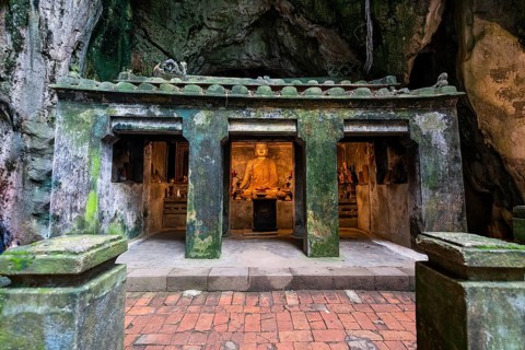 Little temple in a cave