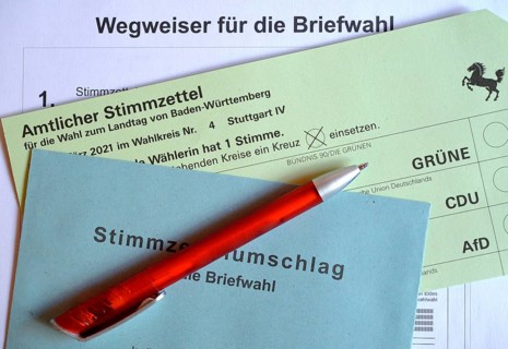 Official postal voting documents