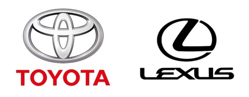 Logo of the car brand Toyota and Lexus