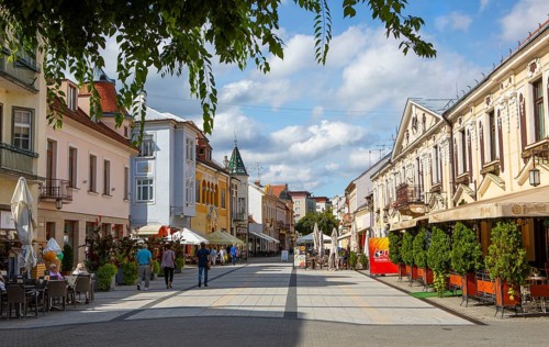 Restaurants in the pedestrian zone