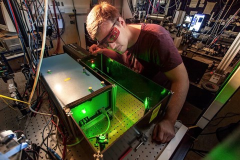 Laser laboratory of experimental physics at Heinrich Heine University Duesseldorf