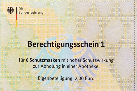 Authorization certificates for FFP-2 masks