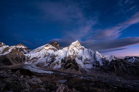 Sunset view from Kala Patthar of Mount Everest