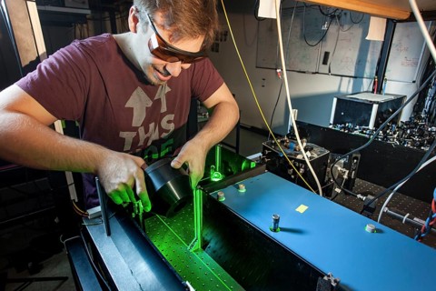 Laser laboratory of experimental physics at Heinrich Heine University Duesseldorf