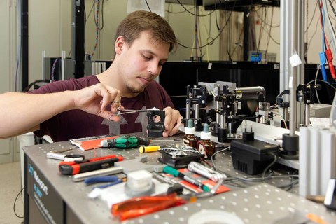 Laser laboratory of experimental physics at Heinrich Heine University Duesseldorf