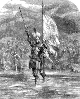 Balboa claiming possession of the South Sea