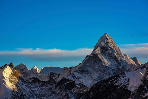 Ama Dablam 6812 m in the evening light