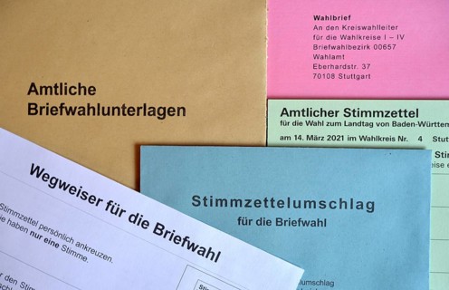 Official postal voting documents