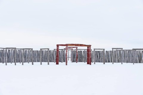 Snow-covered ring sanctuary