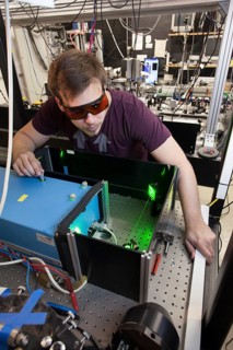 Laser laboratory of experimental physics at Heinrich Heine University Duesseldorf
