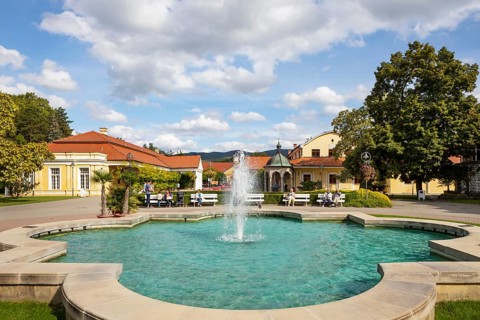 Presidential fountain in the spa park