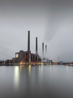 The combined heat and power plant of the Volkswagen Group on the Mittelland Canal