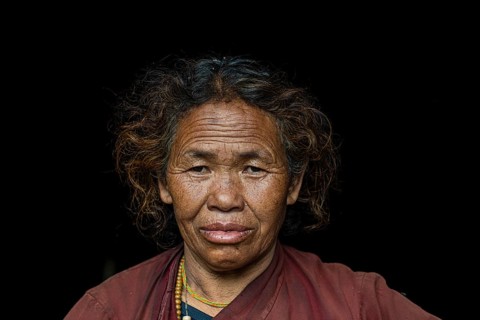 Portrait of an elderly woman