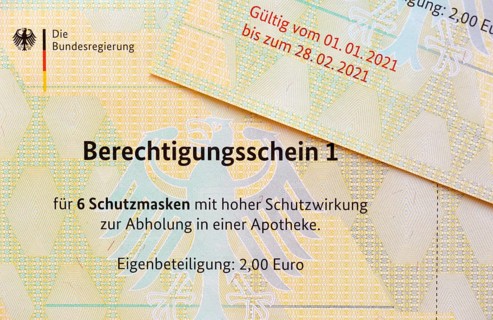 Authorization certificates for FFP-2 masks