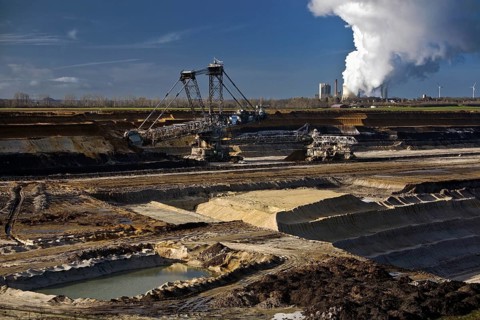 Inden opencast mine with Weisweiler power plant