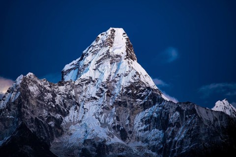 Ama Dablam 6812 m in the evening light