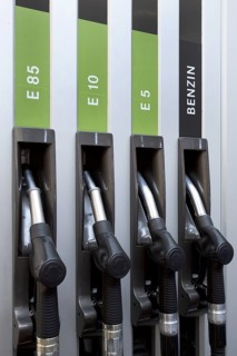Petrol pump with bioethanol