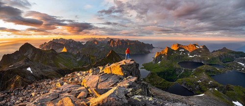 Hiker at the summit