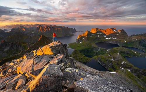 Hiker at the summit