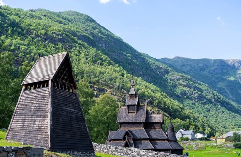Borgund Stave Church and Bell Tower
