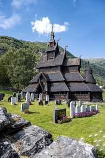 Borgund Stave Church and cemetery