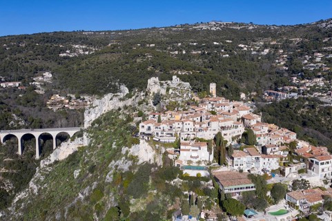 Aerial view of Eze Village
