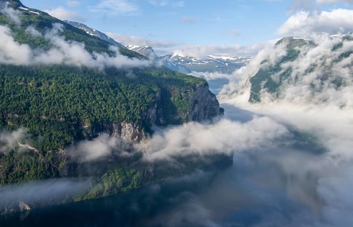 View at Ornesvingen viewpoint