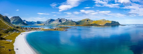Mountains and sea