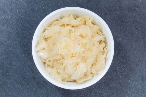 Sauerkraut white cabbage cabbage cut from top