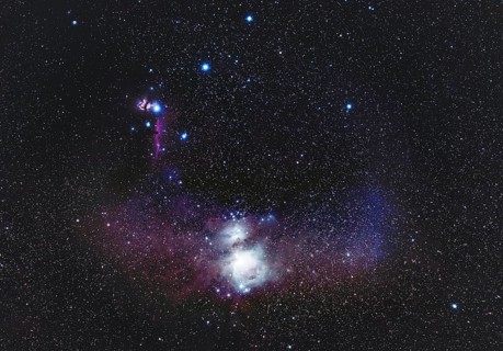 Constellation Orion with Orion and Horsehead Nebula