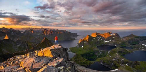 Hiker at the summit