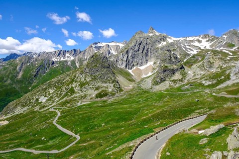 Road to the Great Saint Bernard Pass