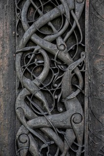 Artfully carved north portal