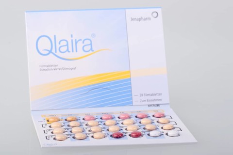 Contraceptive pill Qlaira of the company Jenapharm