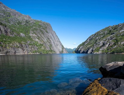 Fjord Trollfjord at Raftsund